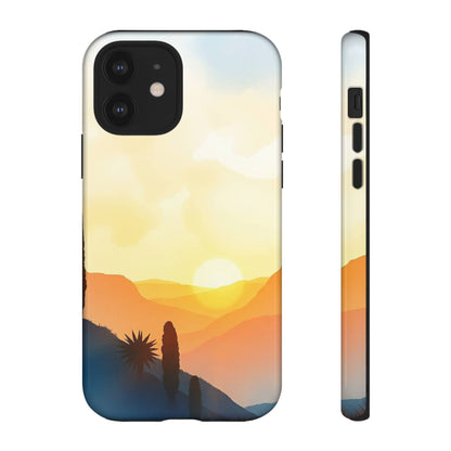 Watercolour Sunset Design Phone Case - Multicolor Phone Case - iPhone 12 / Glossy