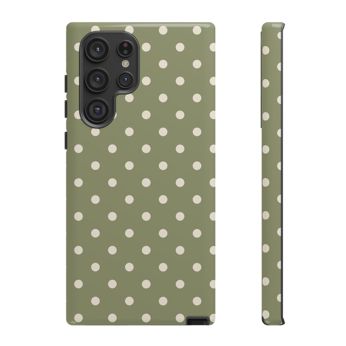 Green & White Dot Pattern Phone Case