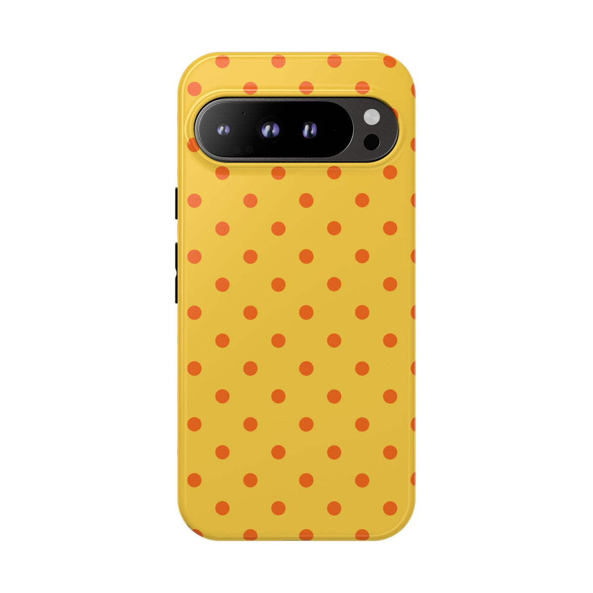 Trendy Yellow & Orange Dot Pattern Phone Case - Yellow Phone Case - Google Pixel 9 Pro XL / Glossy