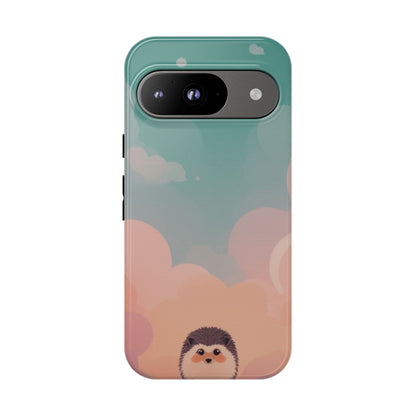 Cute Hedgehog & Cloud Design Phone Case - Multicolor Phone Case - Google Pixel 9 / Glossy