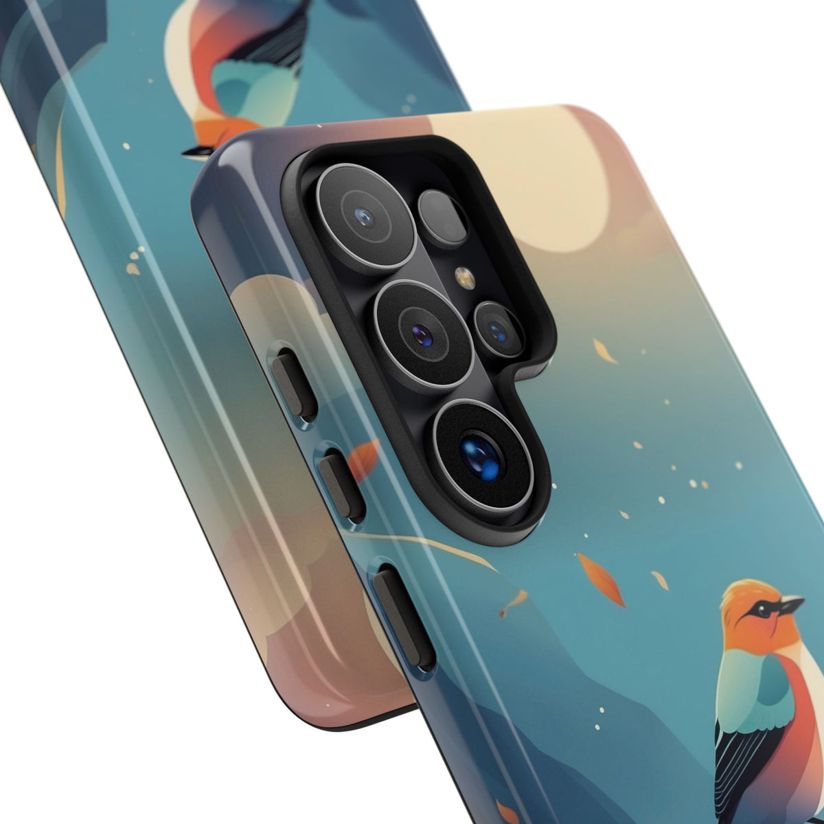 Stylised Bird Design Phone Case - Multicolor Phone Case