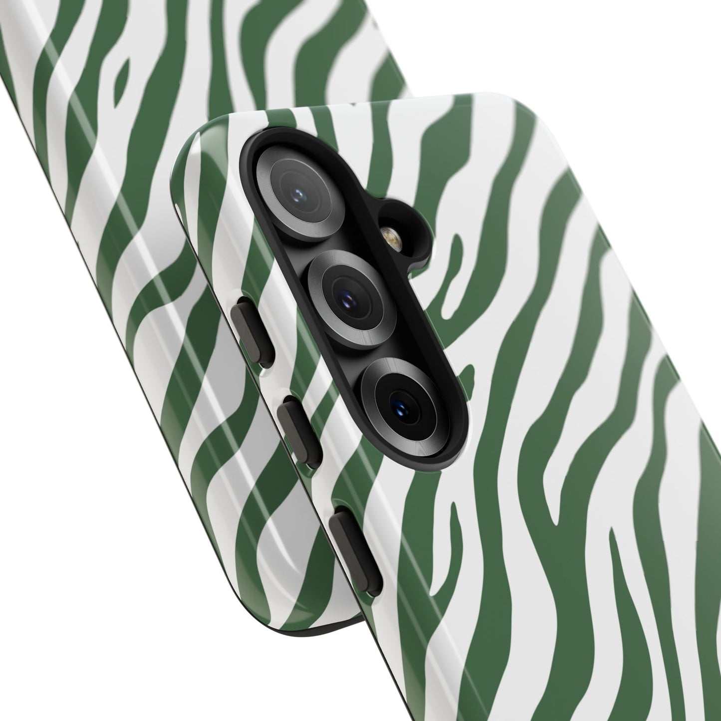 Stylish Sage Zebra Print Phone Case