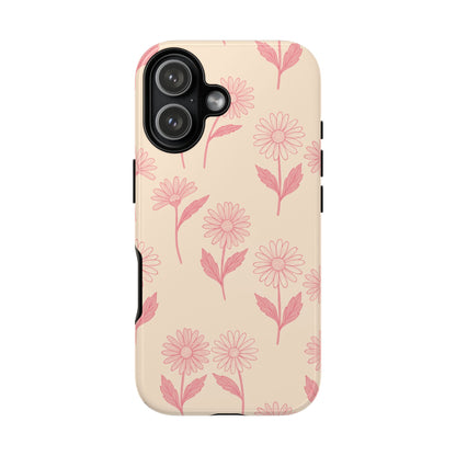 Pretty Pink Daisy Pattern Phone Case