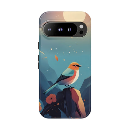Stylised Bird Design Phone Case - Multicolor Phone Case - Google Pixel 9 Pro / Glossy