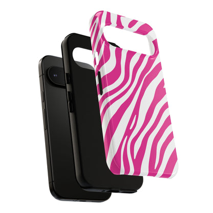 Modern Hot Pink Zebra Print Phone Case