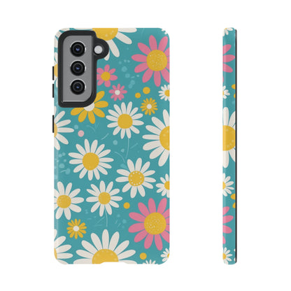 Samsung Galaxy S21 / Glossy Phone Case - Daisies Floral Pattern 5 Phone Case