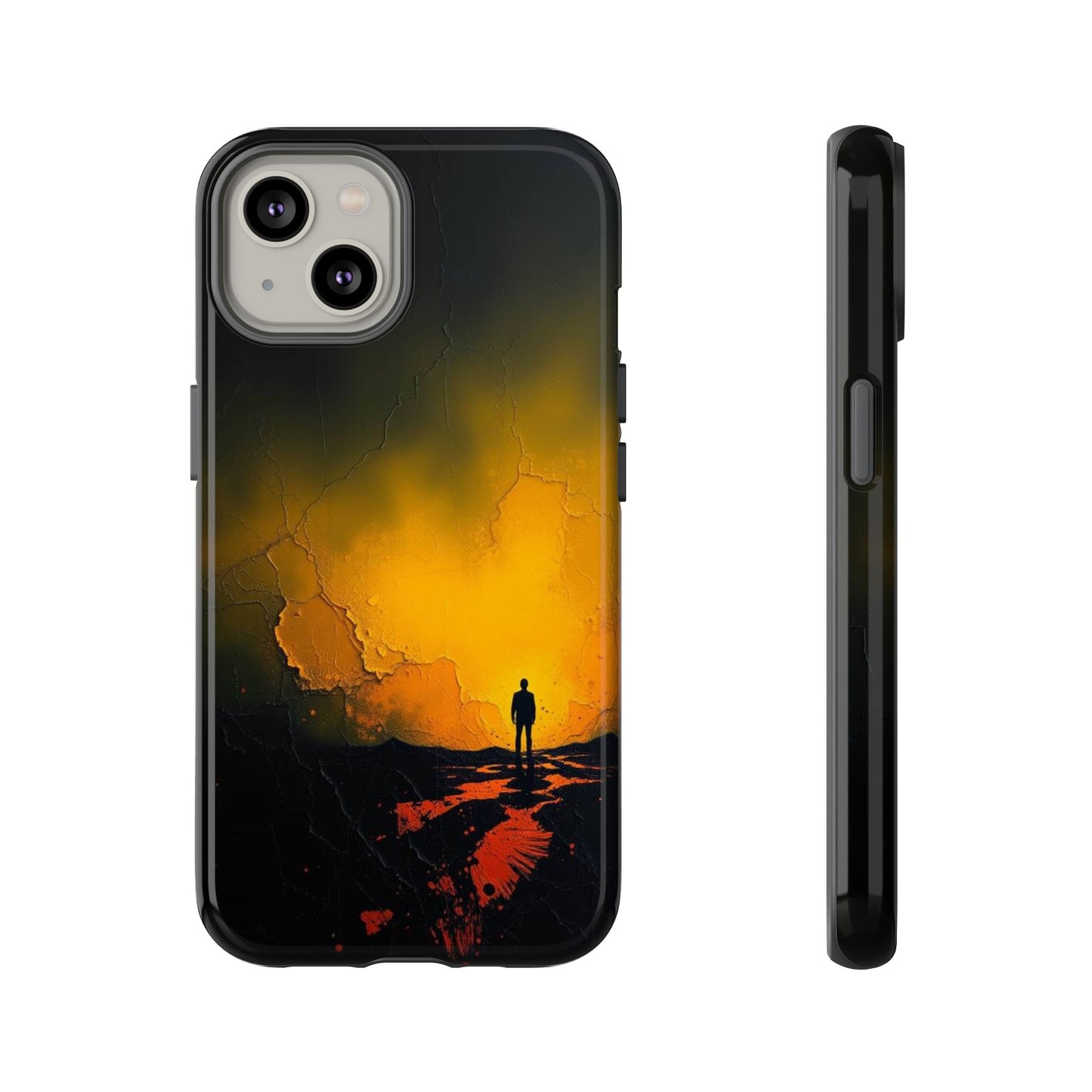 Acrylic Mysterious Figure Phone Case