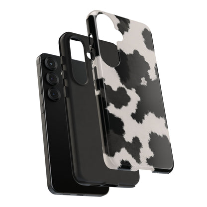 Modern Monochrome Cow Print Phone Case
