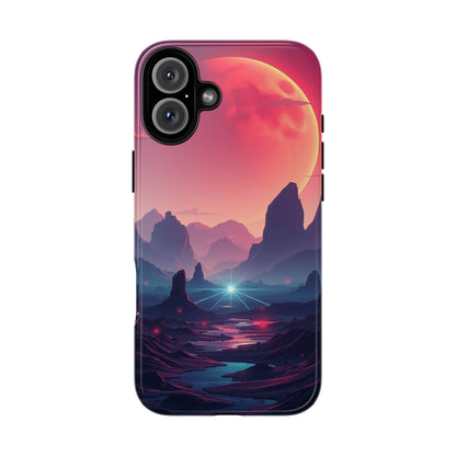 Alien Moon Landscape Design Phone Case