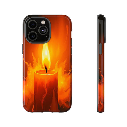 iPhone 14 Pro Max / Glossy Phone Case - Red Candle Phone Case