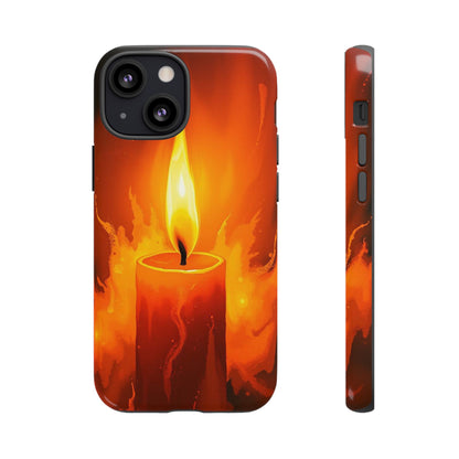 iPhone 13 Mini / Glossy Phone Case - Red Candle Phone Case