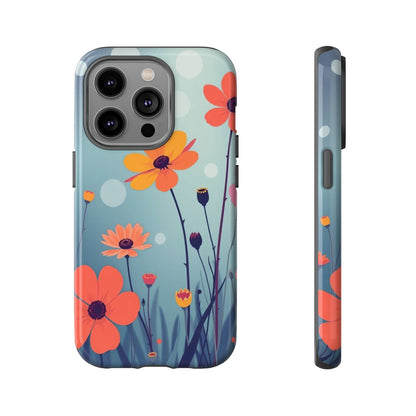 iPhone 14 Pro / Glossy Phone Case - Vibrant Wildflowers Design Phone Case