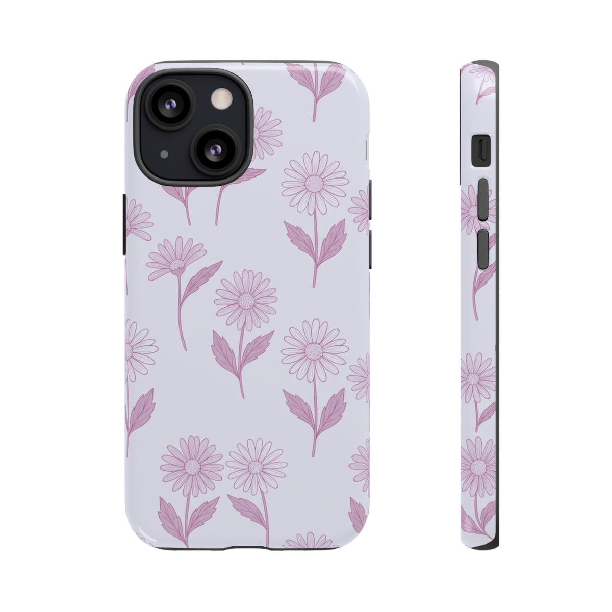 Pretty Lilac Daisy Pattern Phone Case