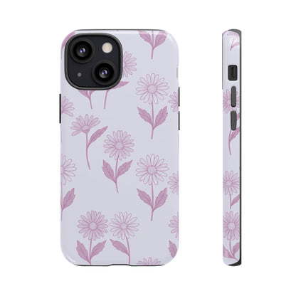 Pretty Lilac Daisy Pattern Phone Case