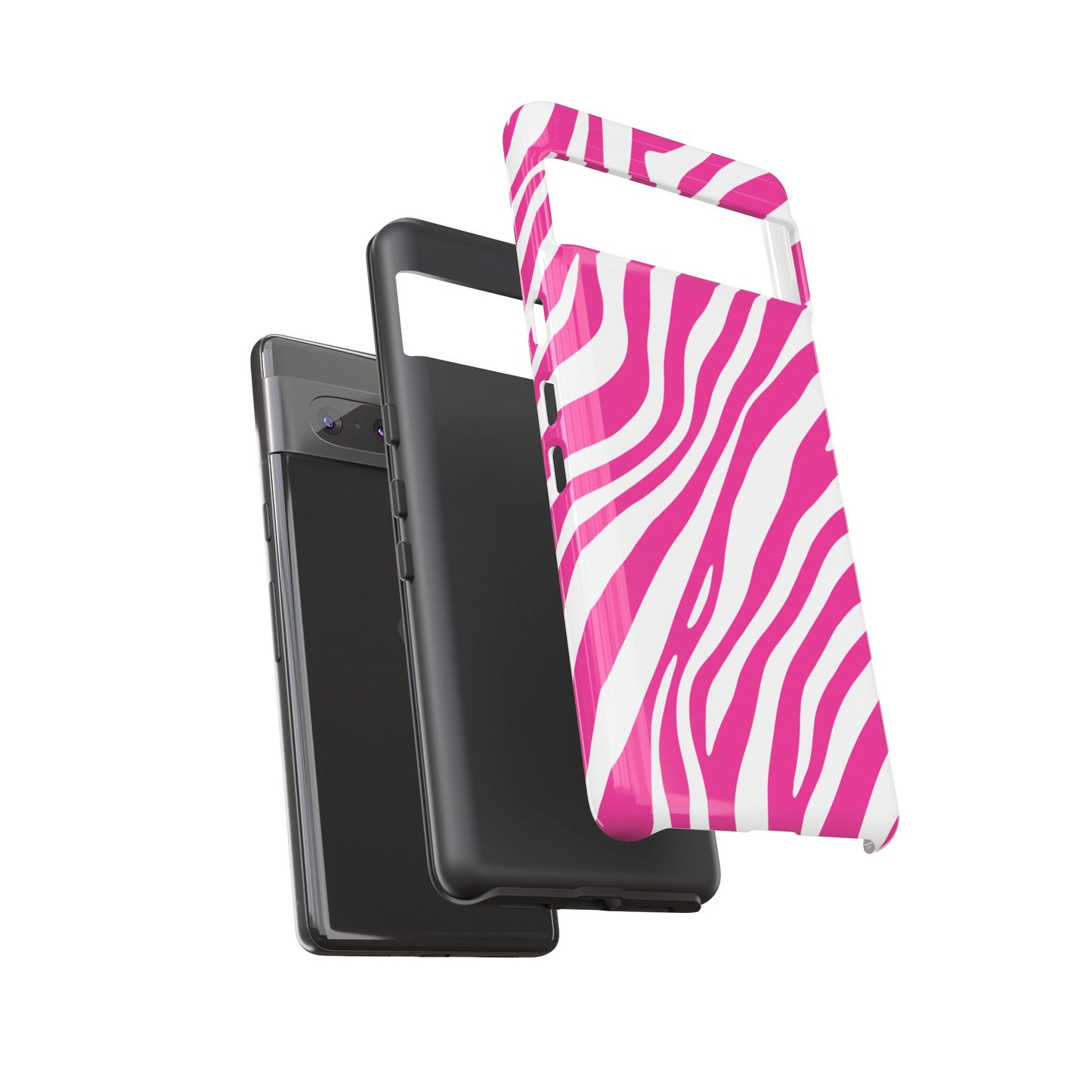 Modern Hot Pink Zebra Print Phone Case