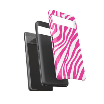 Modern Hot Pink Zebra Print Phone Case