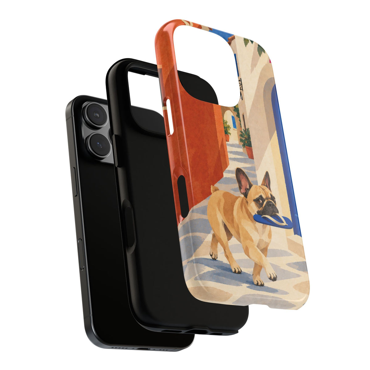 French Bulldog Quiet Lane Phone Case - Multicolor Phone Case