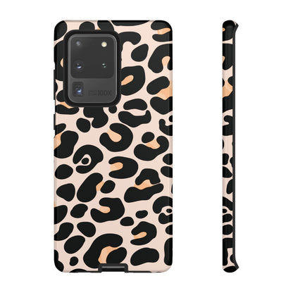 Elegant Peach Leopard Print Phone Case