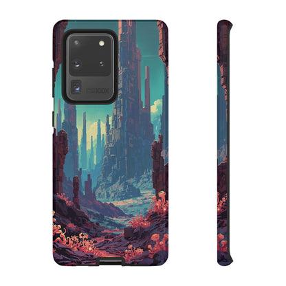 Alien Monolith Valley Sci-fi Phone Case - Pink Phone Case - Samsung Galaxy S20 Ultra / Glossy