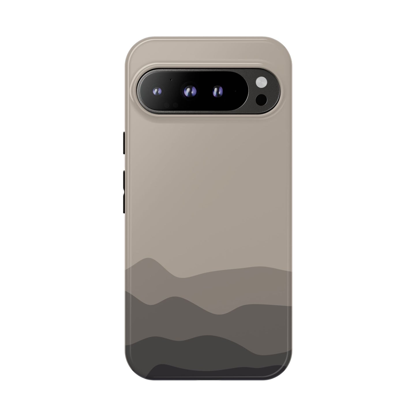 Beige Abstract Waves Protective Phone Case - Beige Phone Case - Google Pixel 9 Pro XL / Glossy
