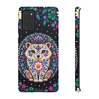 Vibrant Purple and Teal Calavera Hedgehog Phone Case - Multicolor Phone Case - Samsung Galaxy S20+ / Glossy
