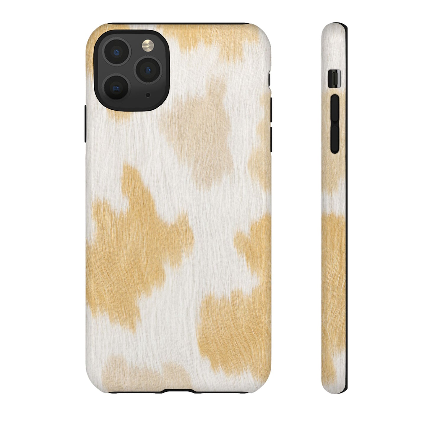 Golden Honey Cow Print Phone Case