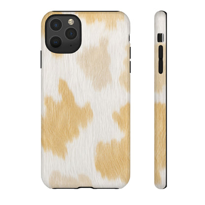 Golden Honey Cow Print Phone Case
