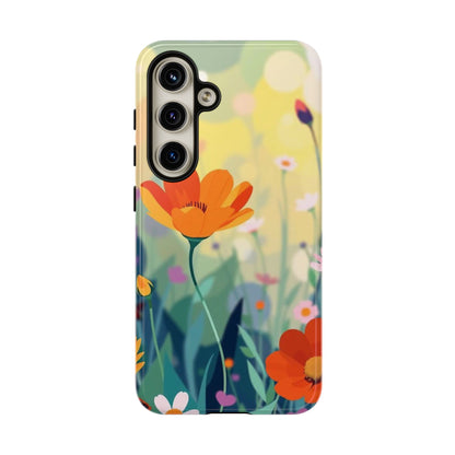 Pop Art Style Wildflower Design Phone Case - Multicolor Phone Case - Samsung Galaxy S24 / Glossy
