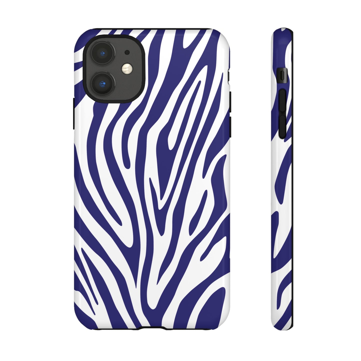 Graphic Blue Tiger Print Phone Case