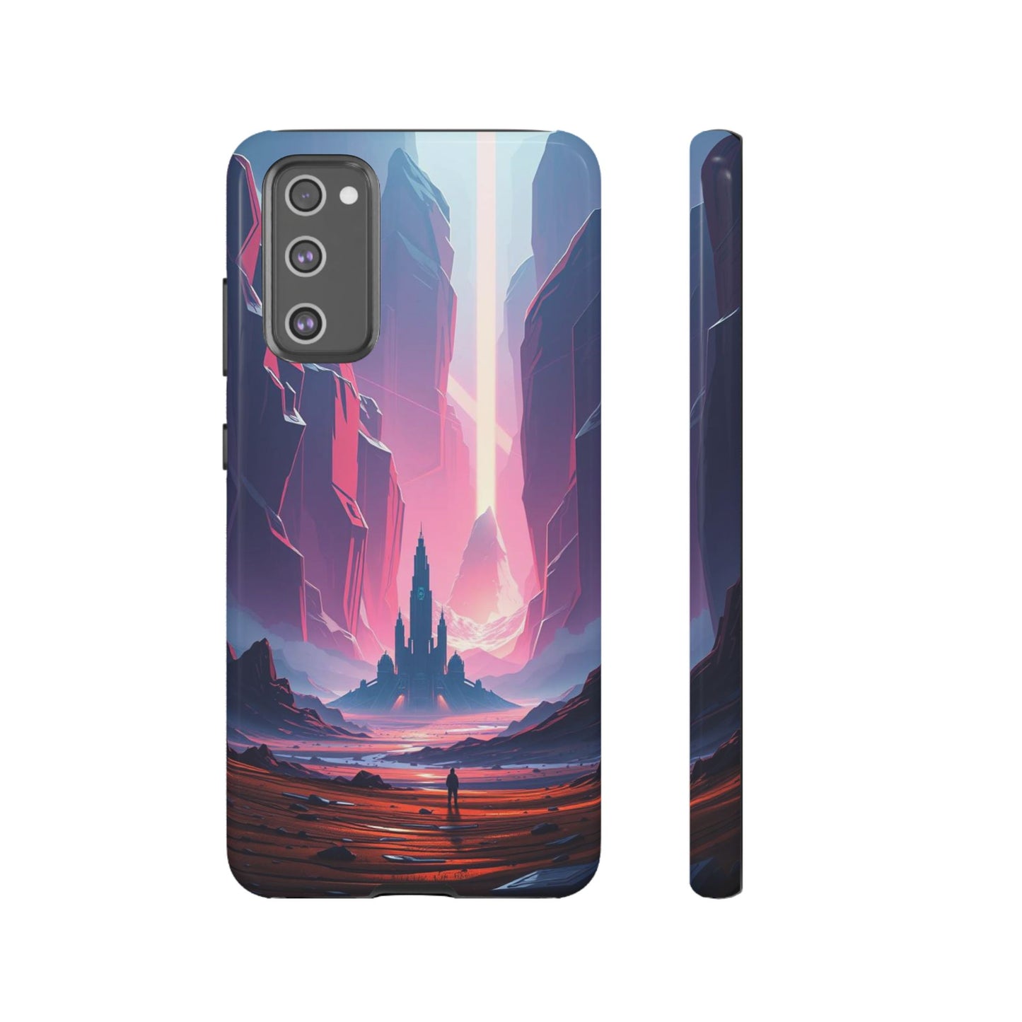 Samsung Galaxy S20 FE / Glossy Phone Case - Alien Fortress Design Phone Case