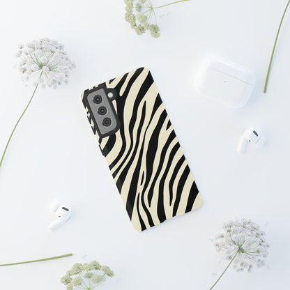 Modern Neutral Zebra Print Phone Case