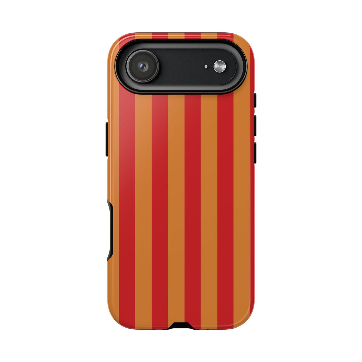 Orange & Red Stripe Pattern Phone Case - Orange Phone Case - iPhone 17 Air / Glossy