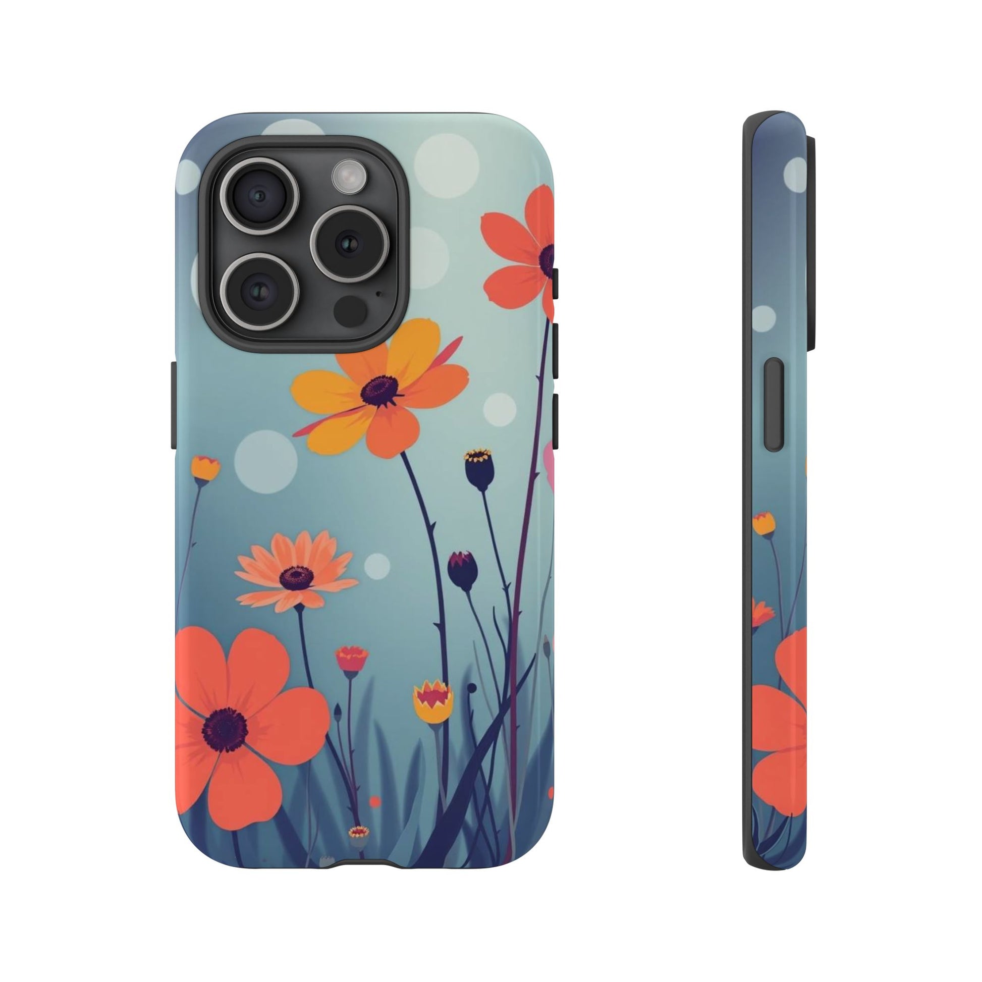 Vibrant Wildflowers Design Phone Case - Multicolor Phone Case - iPhone 15 Pro / Glossy