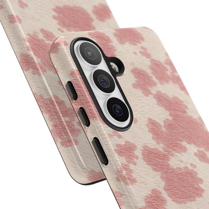 Pretty Blush Cow Print Phone Case