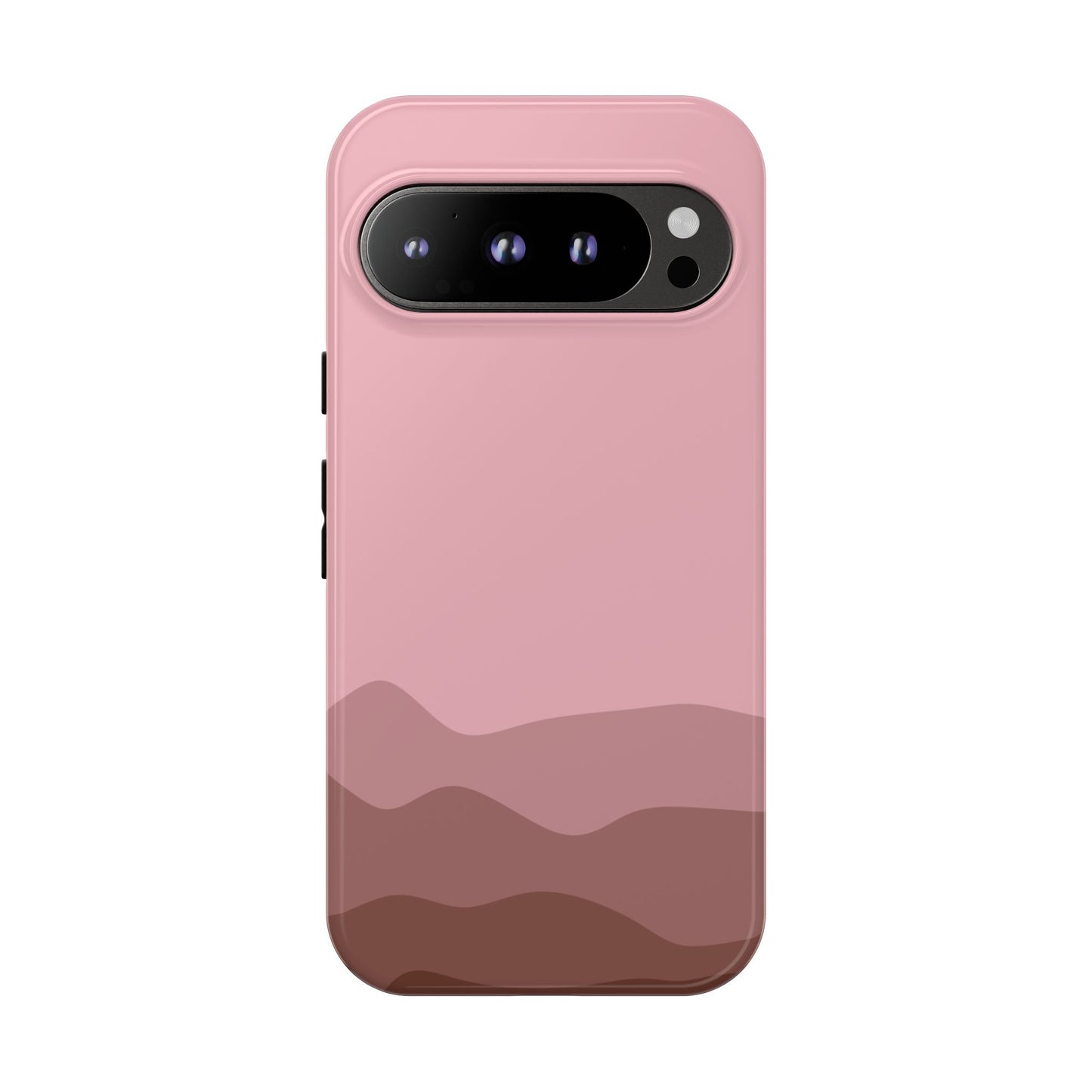 Pink Abstract Waves Protective Phone Case - Pink Phone Case - Google Pixel 9 Pro / Glossy