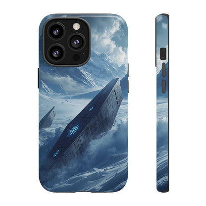 iPhone 13 Pro / Glossy Phone Case - Frozen Alien Wreckage Sci-fi Phone Case