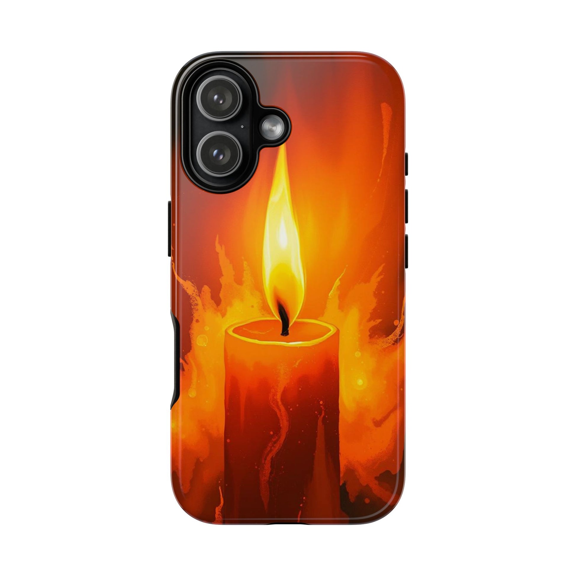 iPhone 17 / Glossy Phone Case - Red Candle Phone Case