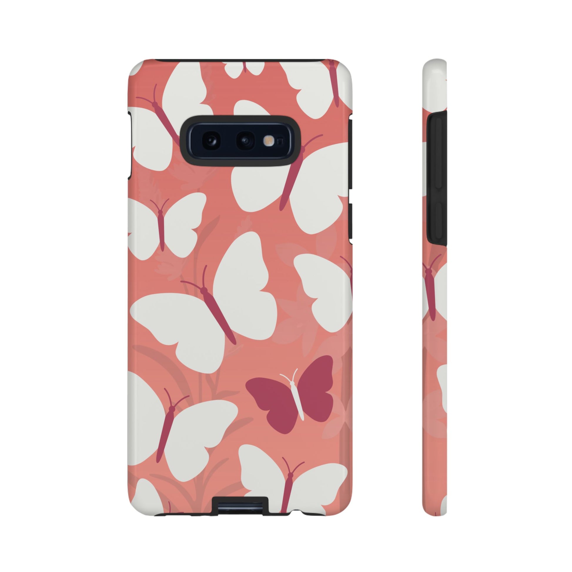 Phone Case - Minimalist Pink Butterfly Pattern Phone Case