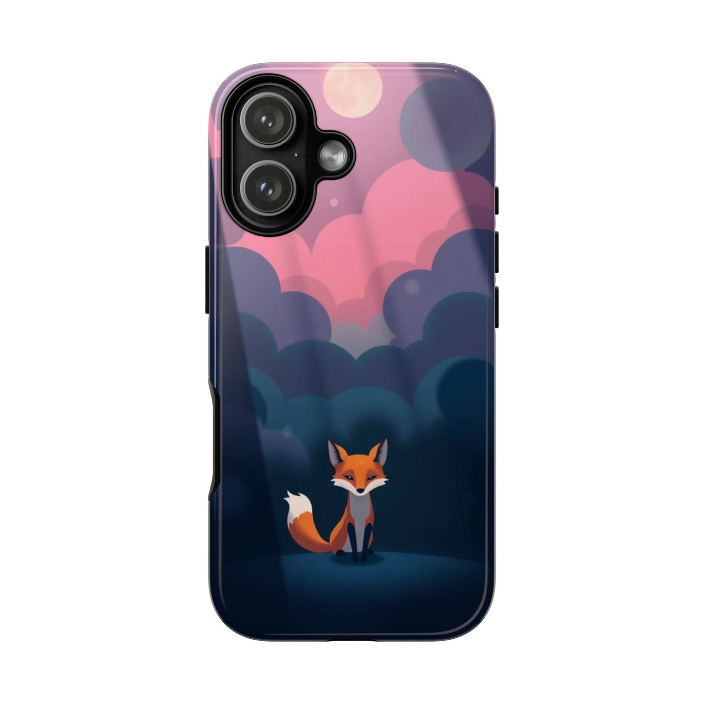 iPhone 17 / Glossy Phone Case - Moody Pop Art Fox Design Phone Case