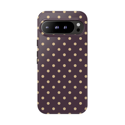 Purple with Yellow Dot Pattern Phone Case