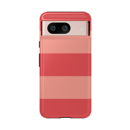 Google Pixel 8 / Glossy Phone Case - Pink Horizontal Stripe Pattern Phone Case