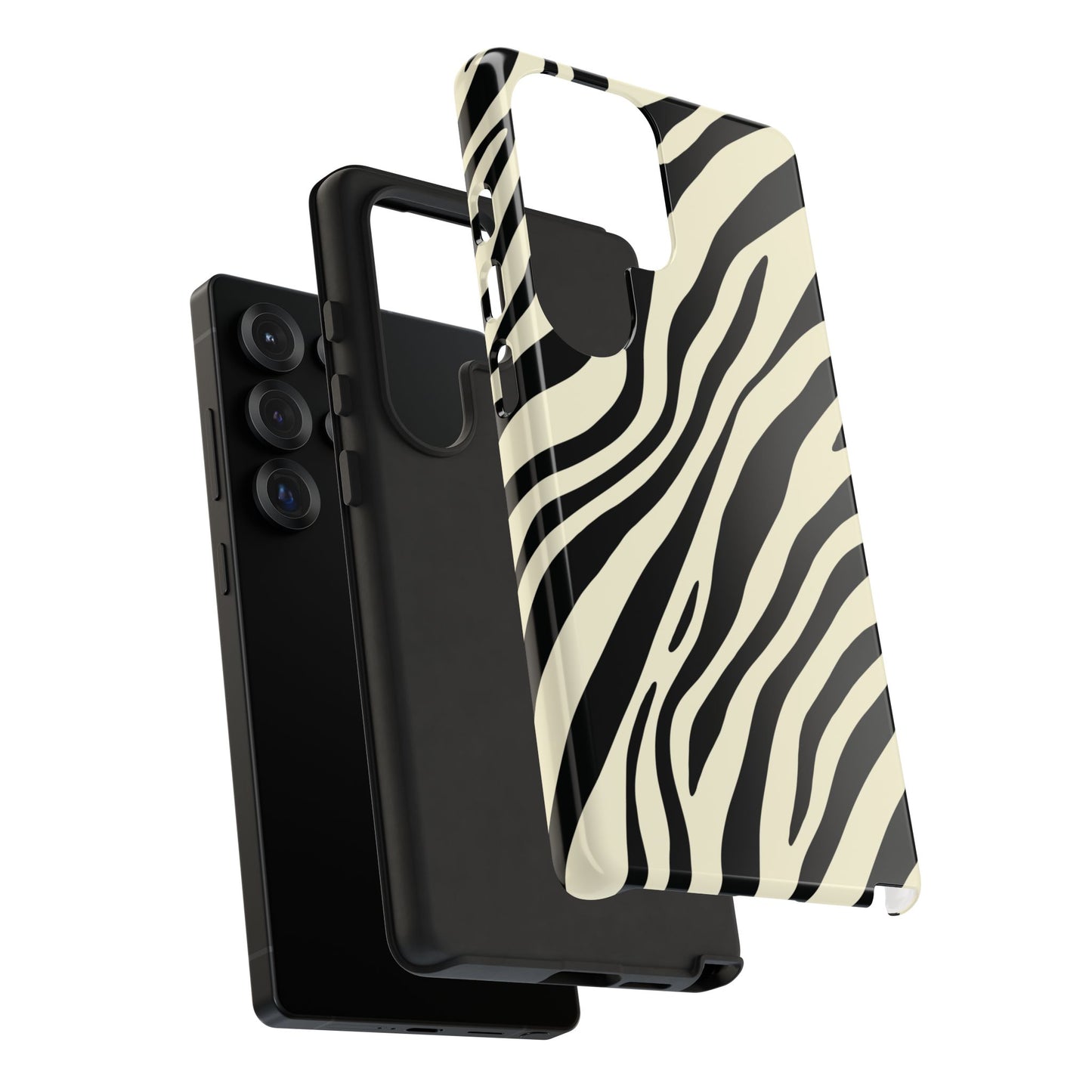 Modern Neutral Zebra Print Phone Case