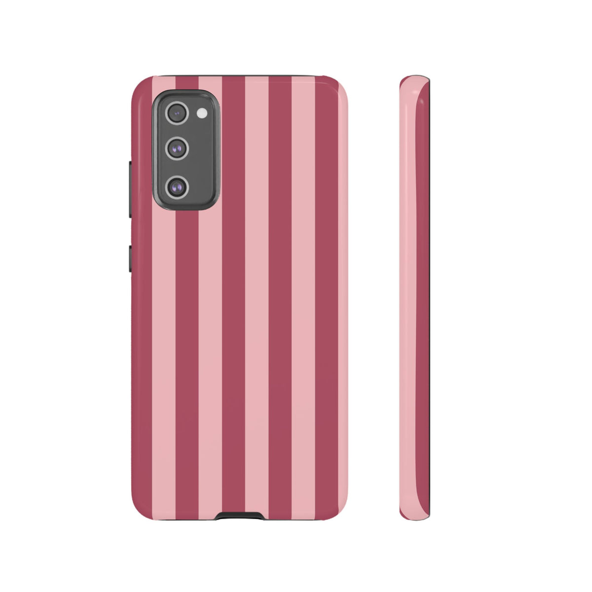 Pink Stripe Pattern Phone Case - Pink Phone Case - Samsung Galaxy S20 FE / Glossy