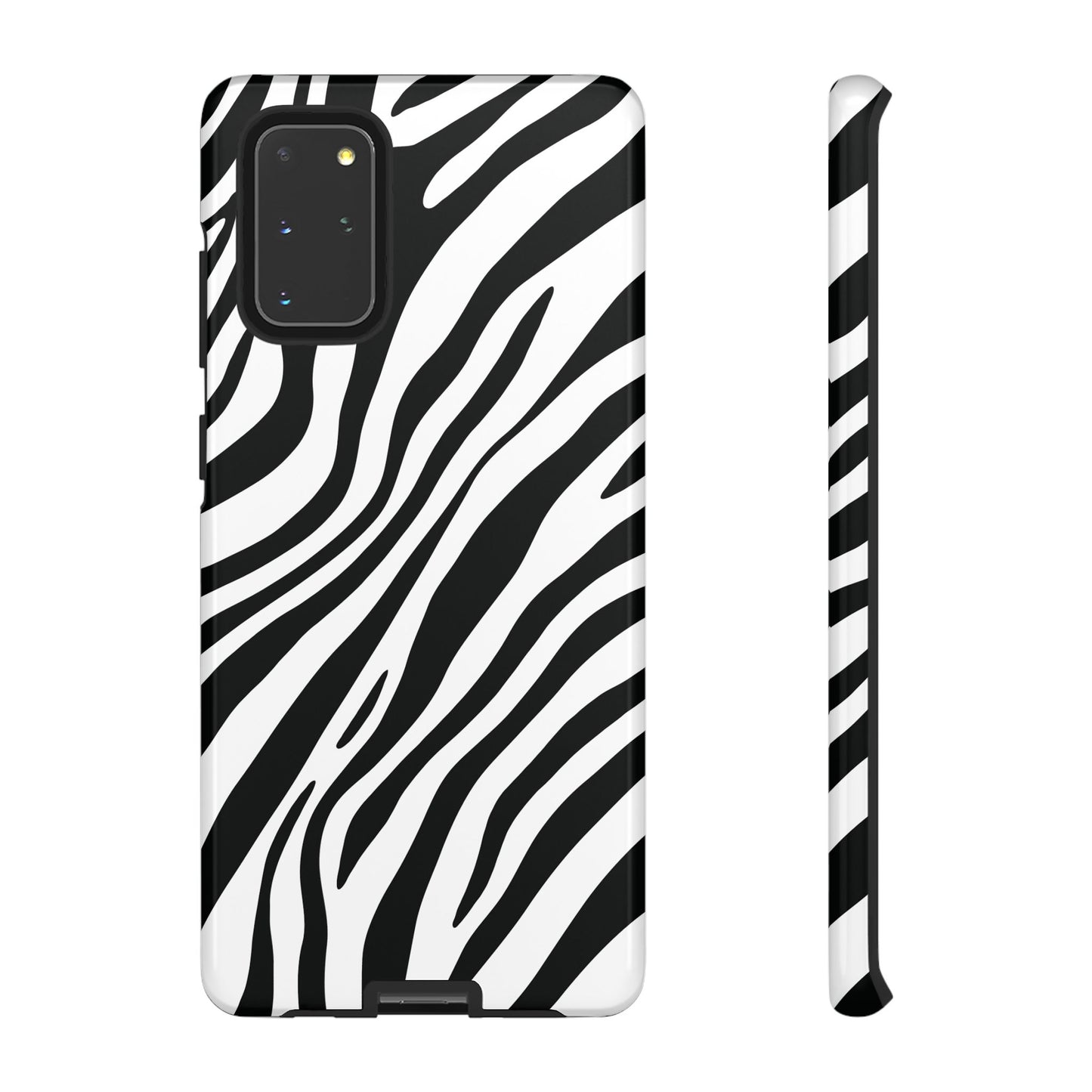Modern Monochrome Zebra Print Phone Case