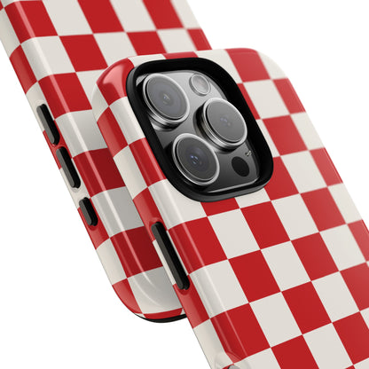 Phone Case - ’Red Checkered Pattern’ Phone Case