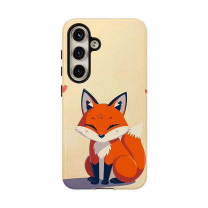 Samsung Galaxy S24 / Glossy Phone Case - Cute Fox Design Phone Case