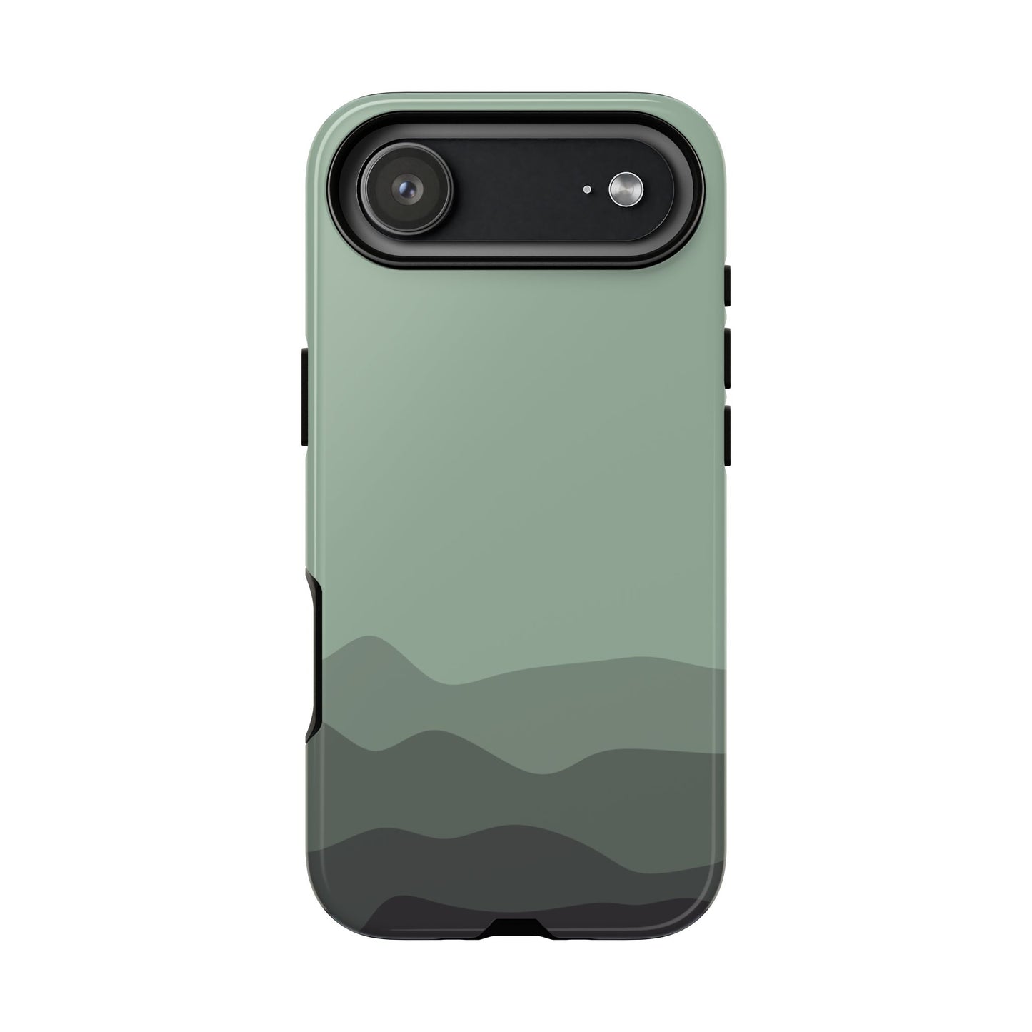Green Abstract Waves Protective Phone Case - Green Phone Case - iPhone 17 Air / Glossy