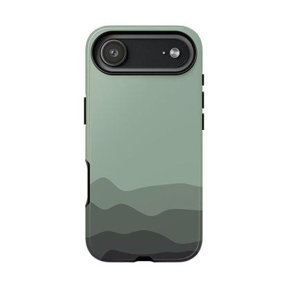Green Abstract Waves Protective Phone Case - Green Phone Case - iPhone 17 Air / Glossy