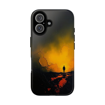 iPhone 16 / Glossy Phone Case - Acrylic Mysterious Figure Phone Case