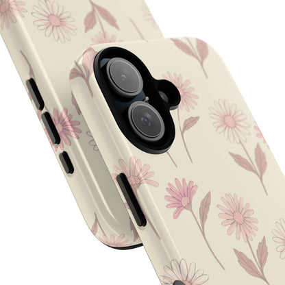 Pretty Blush Daisy Pattern Phone Case